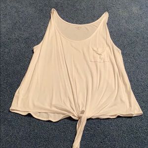 Lightweight loft tie front tank